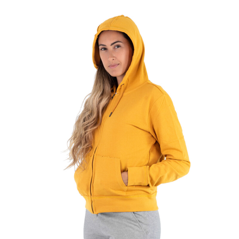 Campera Muvem con Capucha de Mujer - F20LI06 Mostaza