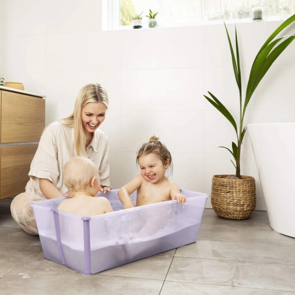 Baño Stokke XL flexibath transparente lila