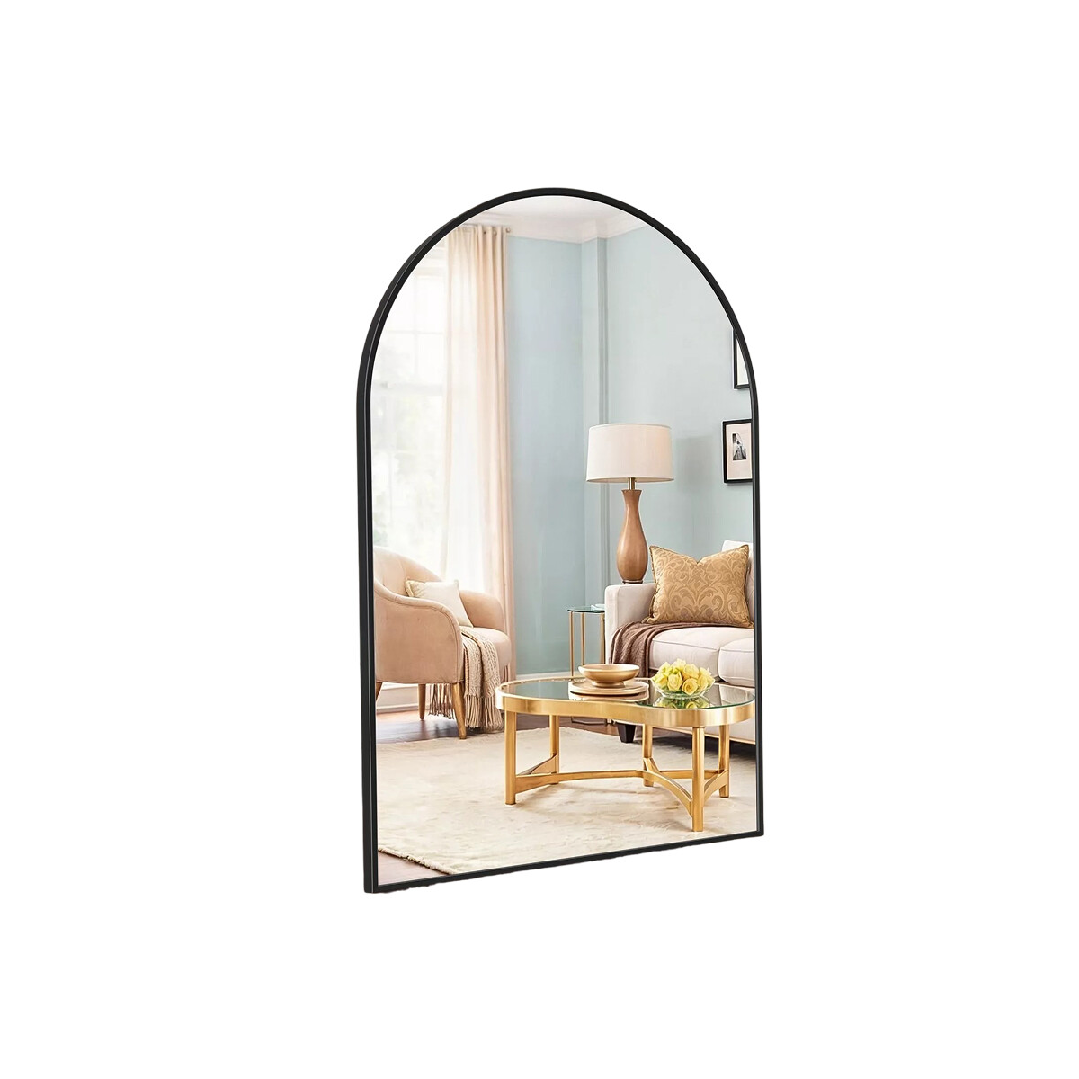Espejo arco de pared - Negro 
