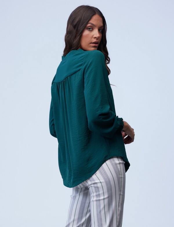 Blusa Frunces VERDE