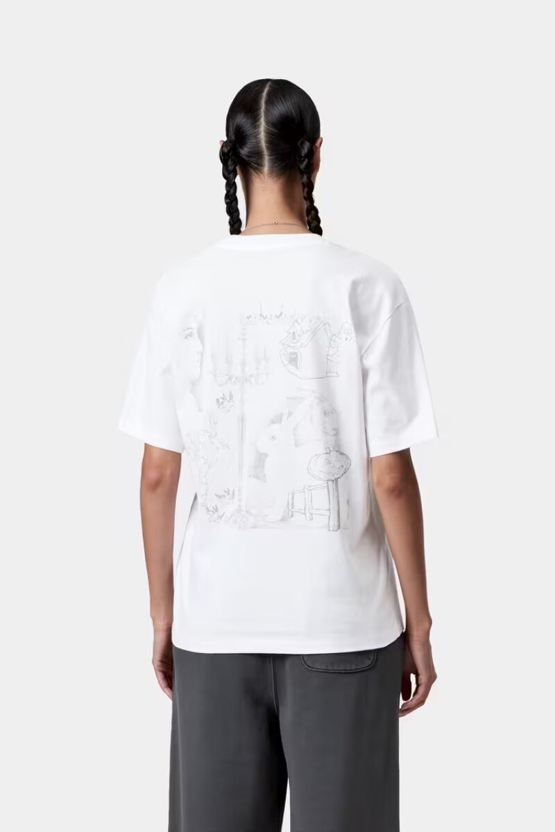 W' S/S OKNICEOK T-SHIRT Blanco