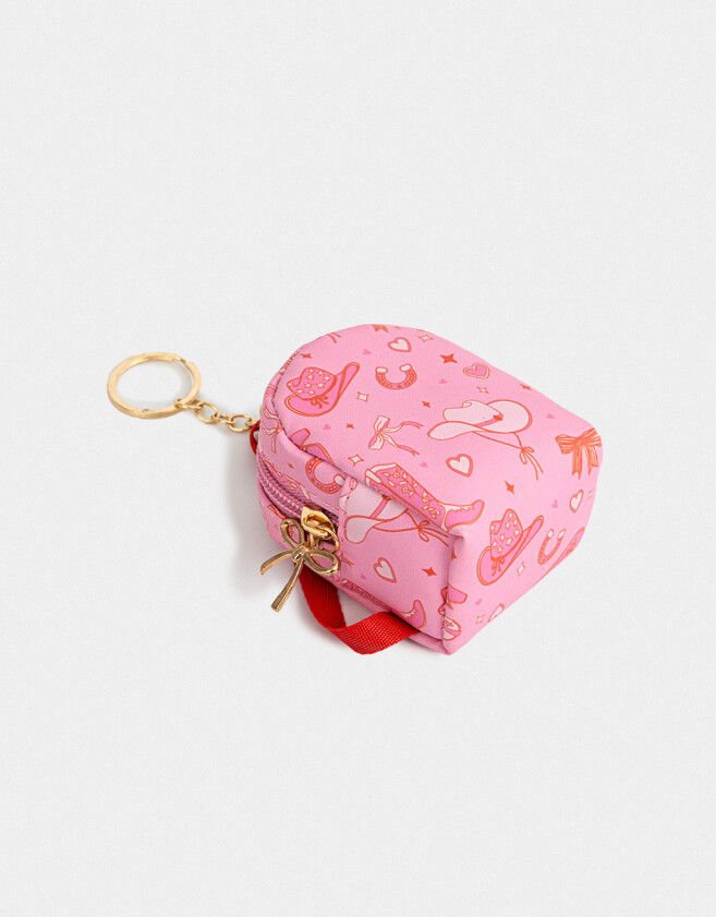 Llavero Mochila Llavero Y Charm Mini Mochila Cowgirl - Combinacion Bicolor
