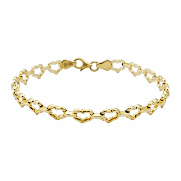 Pulsera Corazón -Oro bajo-Sin piedra-PU8073 sinpiedra