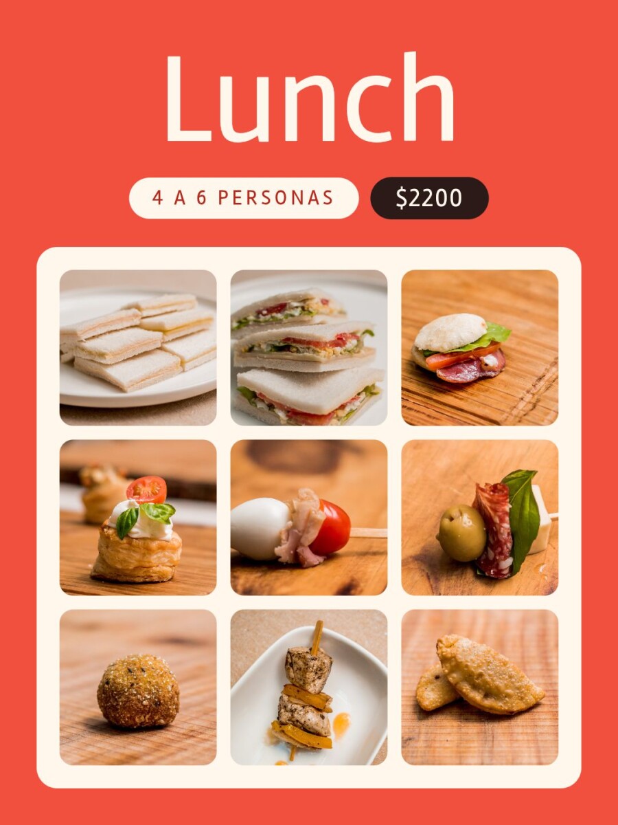 Lunch 4 a 6 personas Lunch 4 a 6 personas