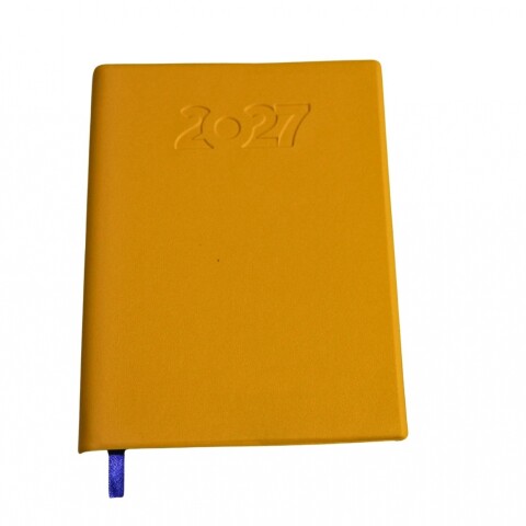 AGENDA ABEZETA 211 CLASICA MEDIUM TAPA FUNDA SEMANA A LA VISTA COLOR AMARILLO