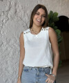 Blusa Franca blanca