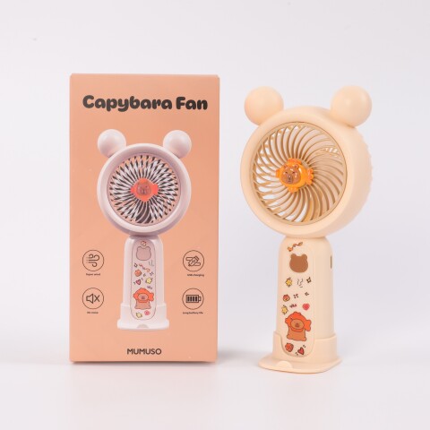 VENTILADOR DE MANO CAPIBARA - BEIGE VENTILADOR DE MANO CAPIBARA - BEIGE