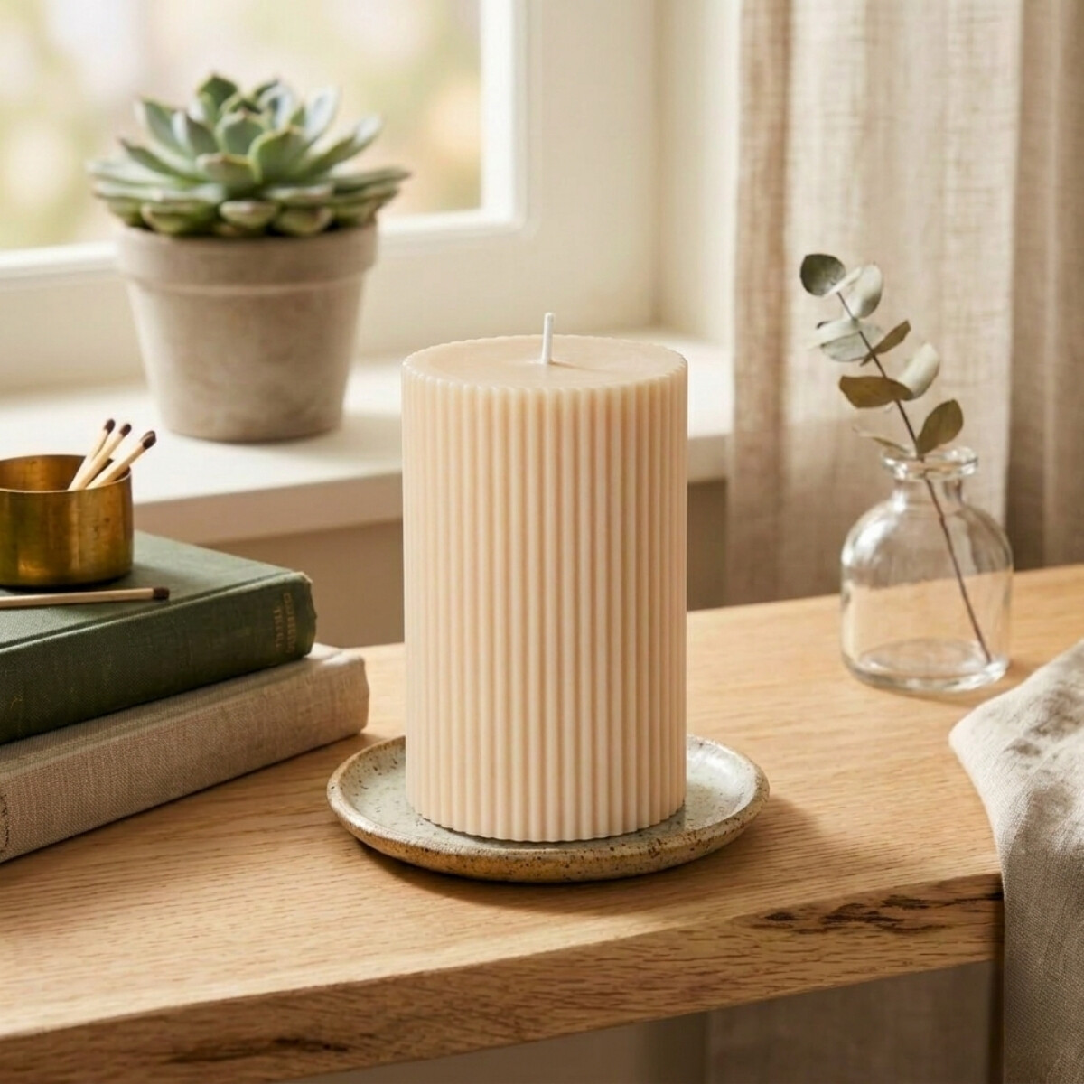 Vela aromática decorativa purity lab 10cm - BLANCO COSY 