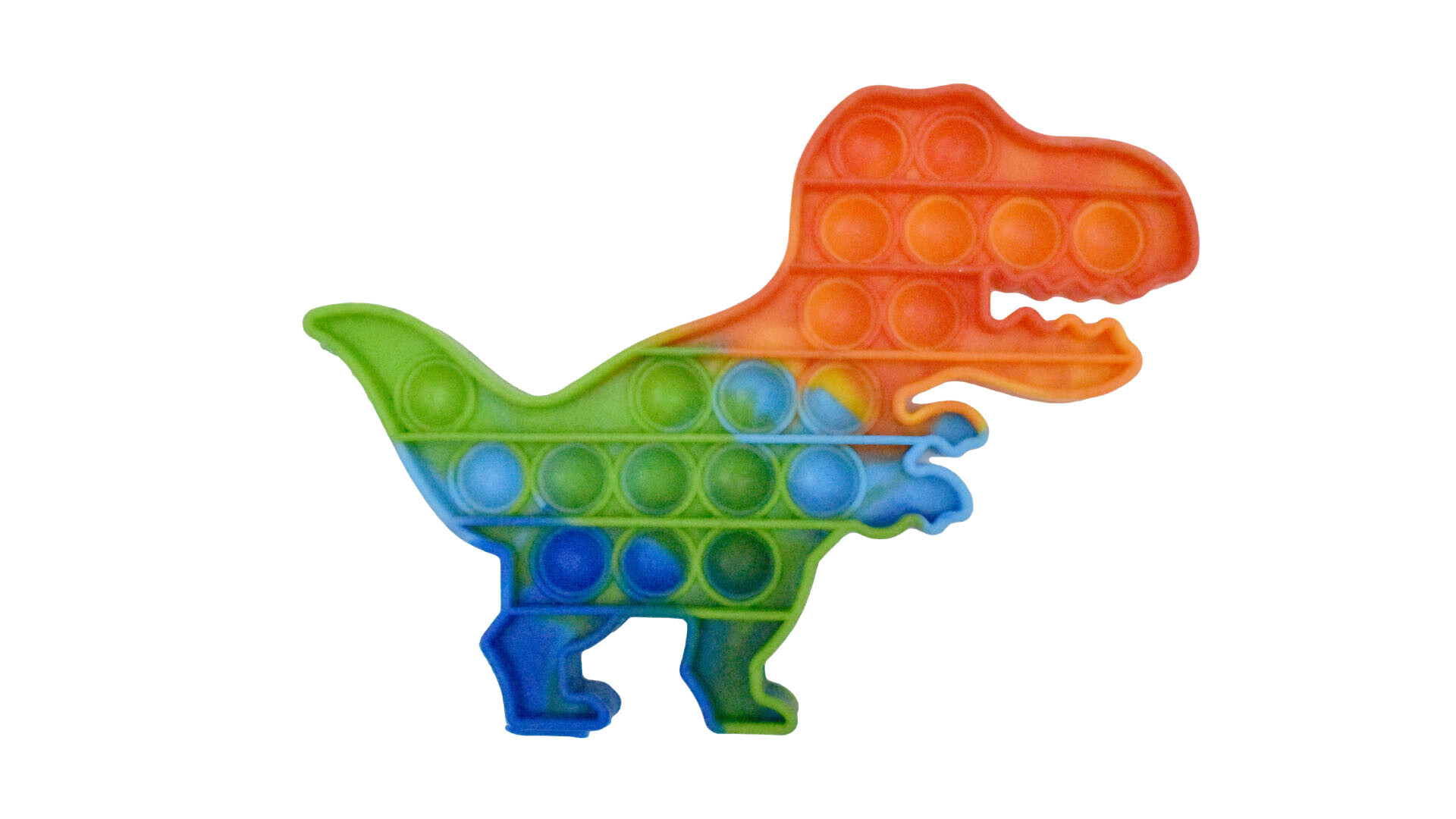 POP IT SILICONA MULTICOLOR DINO 20.5X15X1.4CM 71GR 27374 