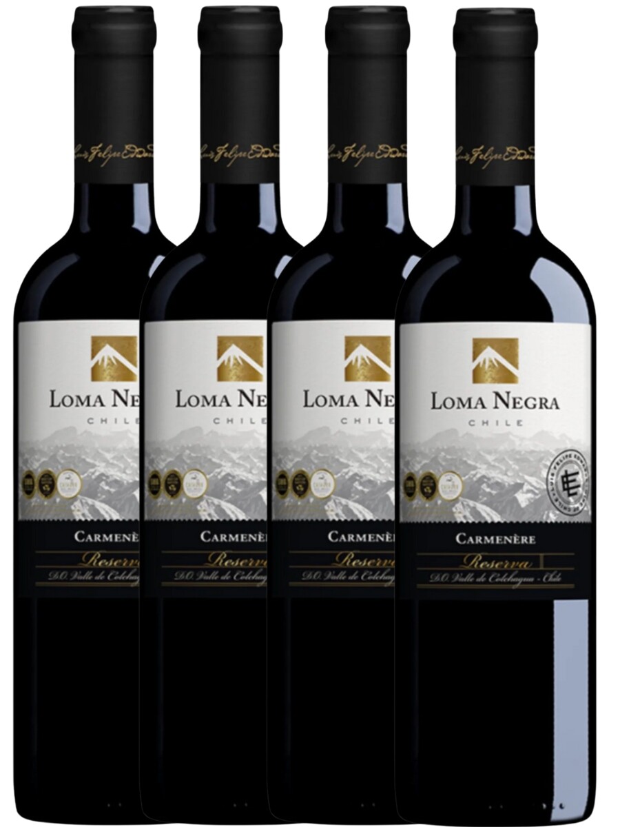 Pack 4x3 Carmenere Reserva Loma Negra 