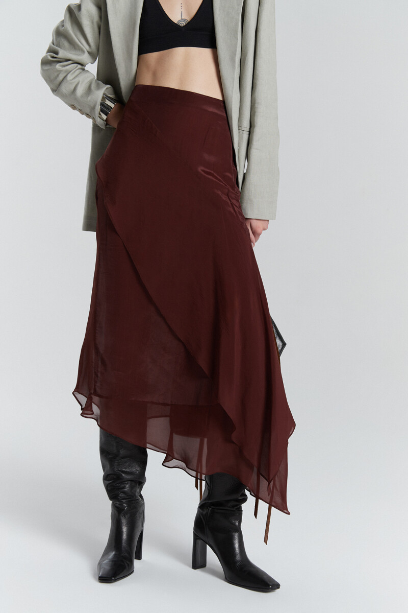 POLLERA COMO Marron