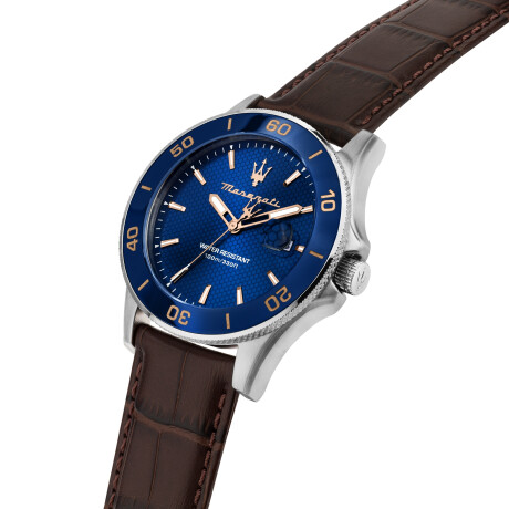 Reloj Maserati Clasico Cuero Marron 0