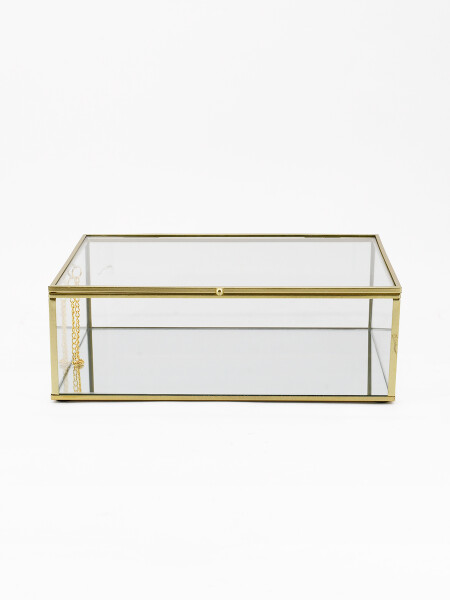 CAJA METAL RECTANGULAR TRANSPARENTE