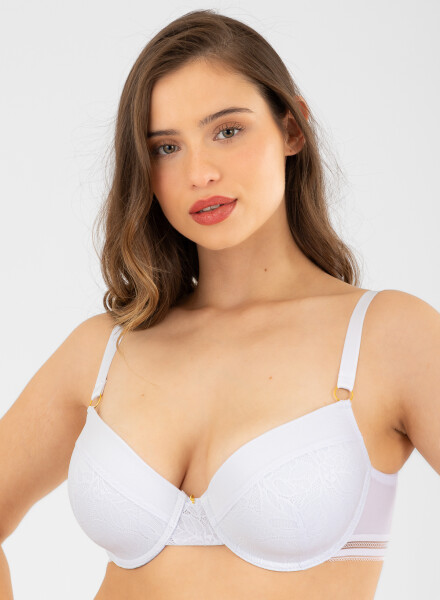 Soutien preformado copa c helecho Blanco