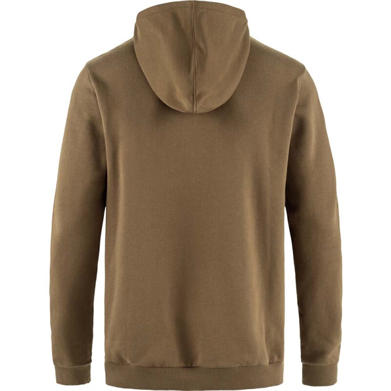 Polerón Fjallraven Logo Hoodie Hombre Wood Brown