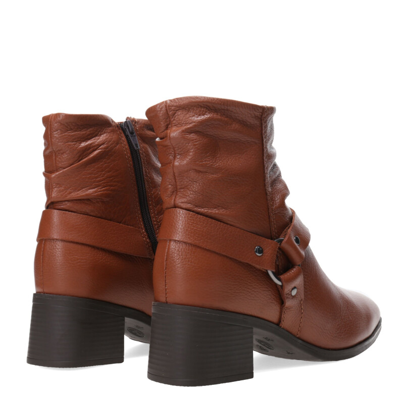 Botas de Mujer Bottero TULHE de Cuero Marrón Coñac