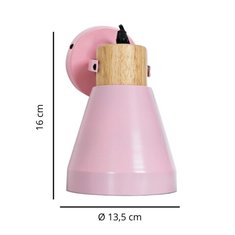 ARTEFACTO PARA PARED KIEV Luminaria de Pared Kiev Rosa