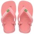 Sandalias Havaianas Baby Brasil Logo Niños Rosa Mango