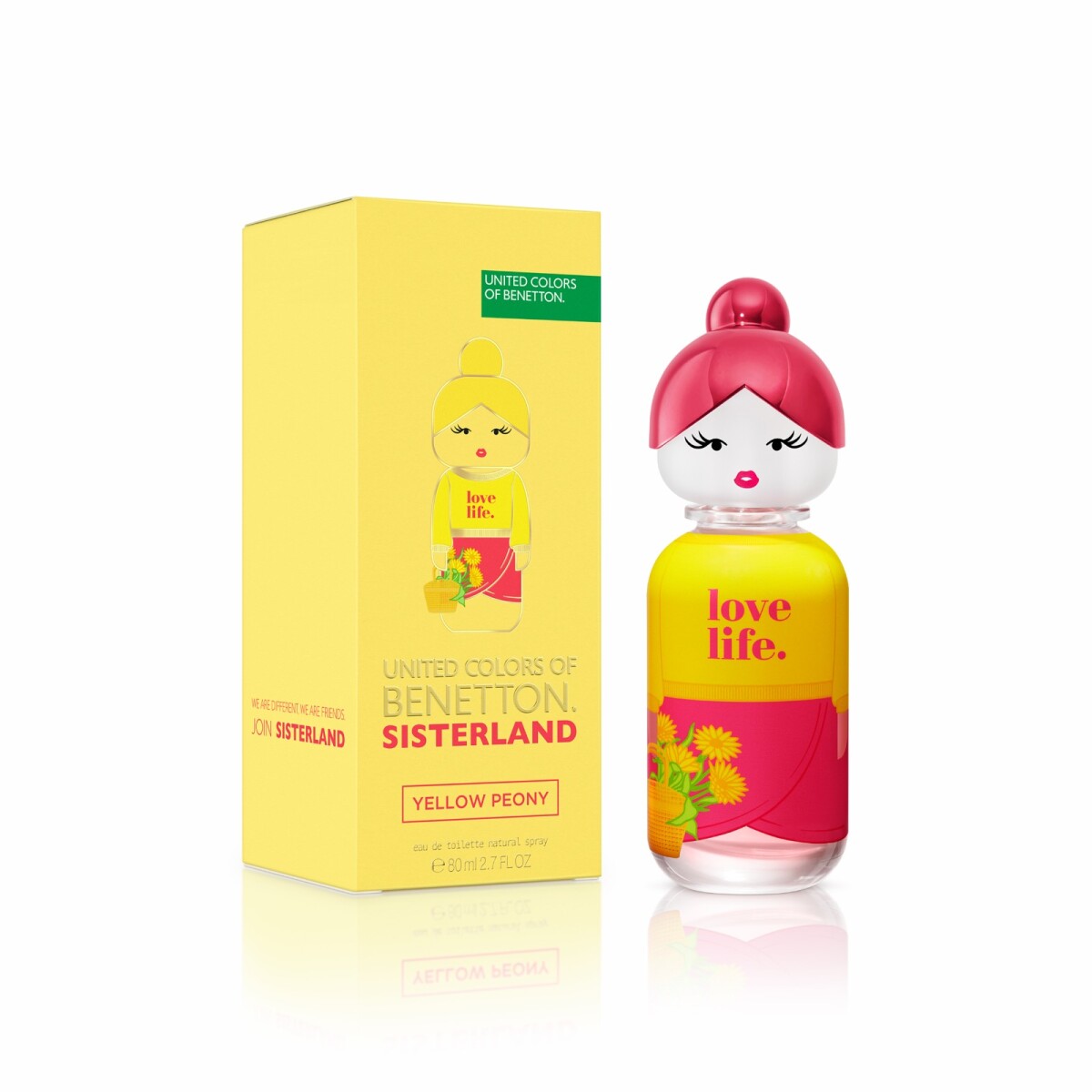 PERFUME BENETTON SISTERLAND YELLOW PEONY EDT 80ml 