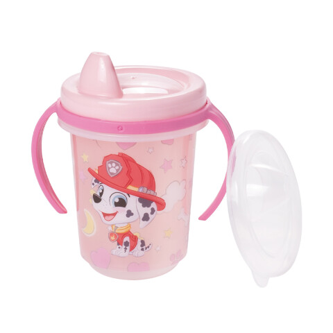 Vaso Entrenador con Tapa Paw Patrol 330 ml ROSA CLARO