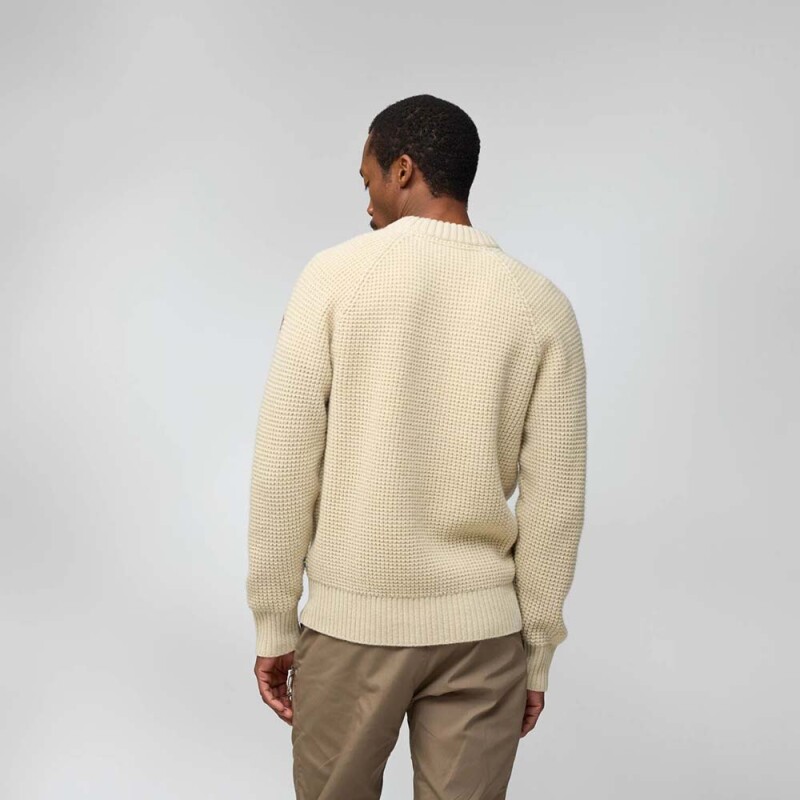 Polo Fjallraven Ovik Waffle Knit M Hombre Light Beige
