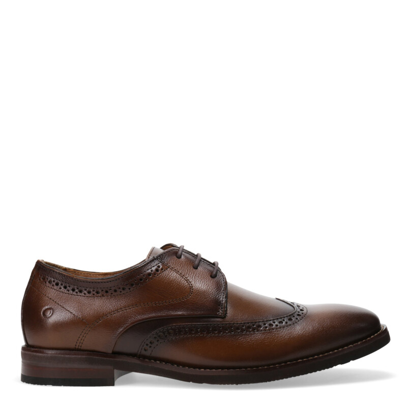 Zapatos de Hombre Democrata METROPOLITAN acordonado Tan