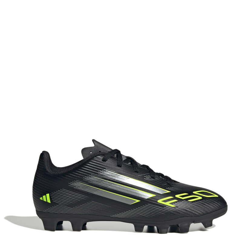 Championes de Niños Adidas Futbol 11 F50 Club Jrs Negro - Plateado - Amarillo Limon