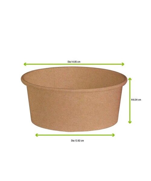 Bowl descartable de kraft 700 ml - 45 u Bowl descartable de kraft 700 ml - 45 u