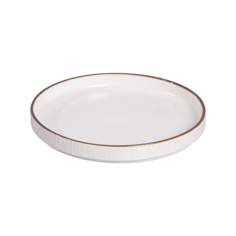 PLATO CERAMICA BLANCO CRINKLE
