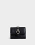 Billetera Billetera Cuerina Hebilla Corazón - Negro