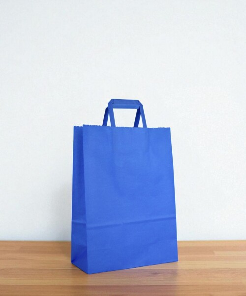 Bolsa lisa acuario 22x10x30 cm AZUL