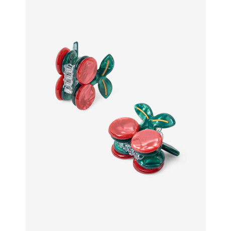 Broches Sets Frutas Rojo Cereza
