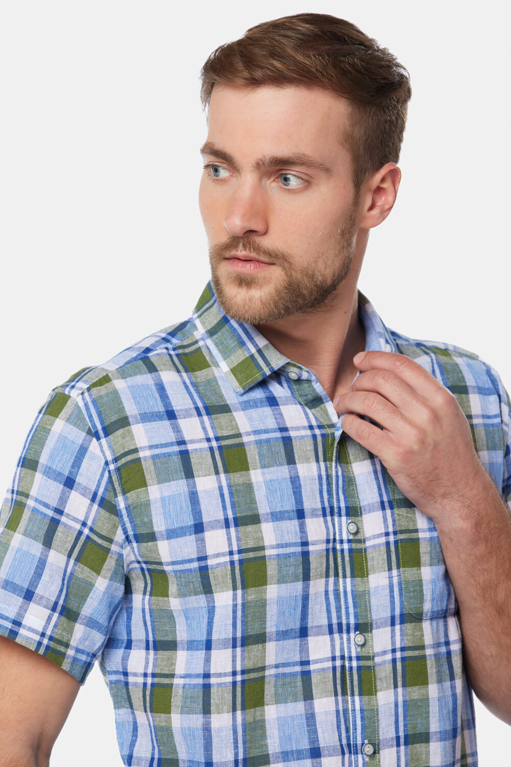 CAMISA DE LINO Verde