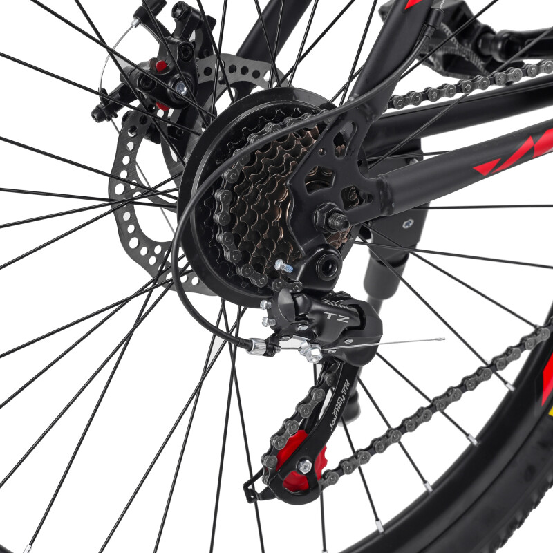 Bicicleta Montaña Rodado 26 Con 21 De Velocidad Aro 26 Rojo