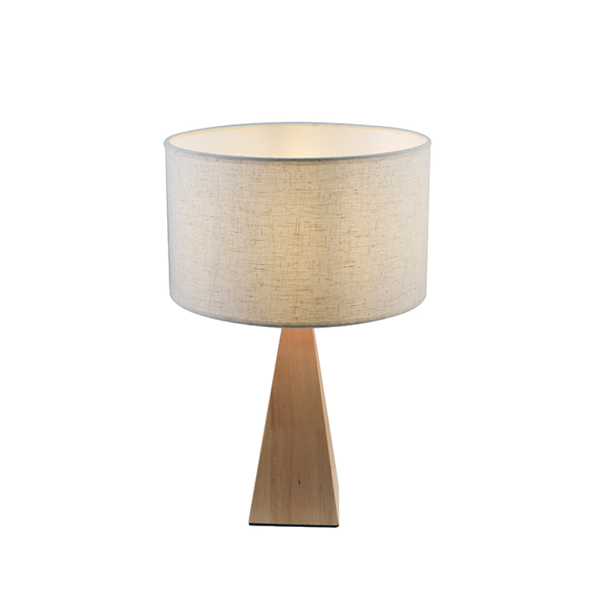 Portátil mesa de madera y pant. de tela beige E27 - IX9456 