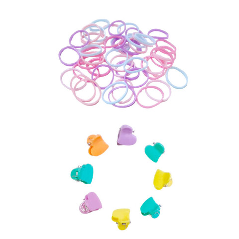 Broches pinzas colitas para el cabello en cajita acrílico Broches Pinzas Colitas Para El Cabello En Cajita Acrílico