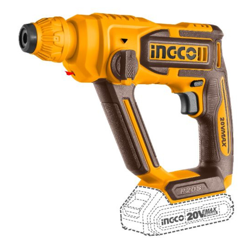 ROTOMARTILLO 20V 16MM 2 FUNCIONES BAT Y CARG INGCO CRHLI201681 ROTOMARTILLO 20V 16MM 2 FUNCIONES BAT Y CARG INGCO CRHLI201681