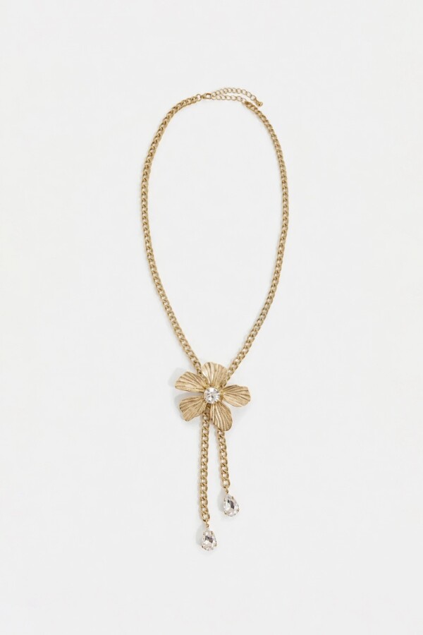 COL FLOWER CHARM Dorado