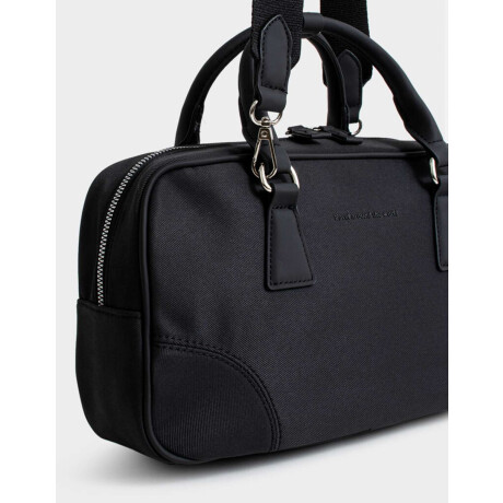 Cartera Bowling Con Tag Negro