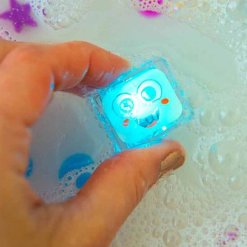 Seet 4 cubos Glo Pals Iluminados Activados por agua Azul