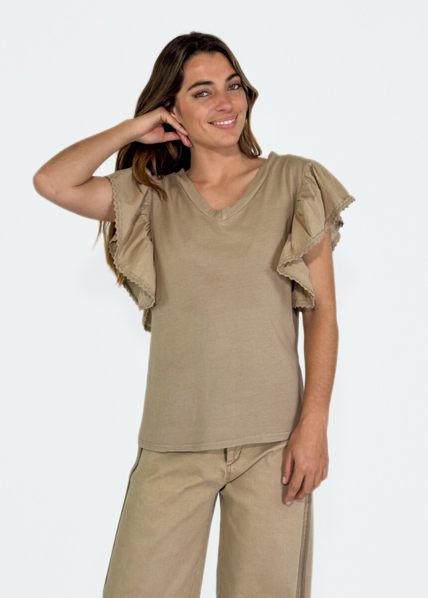 REMERA VELINO - CAMEL 
