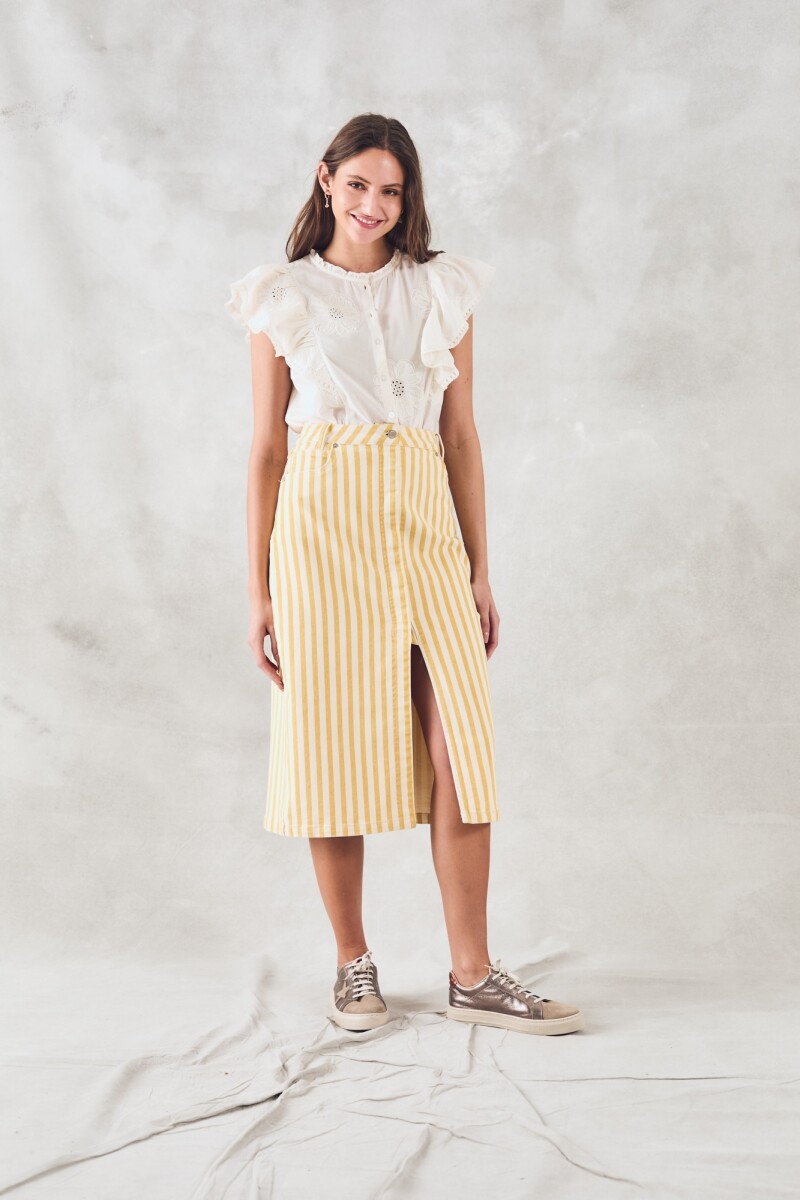 Blusa Sin Mangas Bordada Nacar