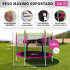 Cama Elástica de 1,40 M Trampolín Saltarín Multicolor Rosa ce001 Cama Elástica de 1,40 M Trampolín Saltarín Multicolor Rosa ce001