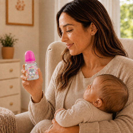 Mamadera Evenflo Forest Bebés 0-3M 120Ml Tetina Flujo Lento Rosa