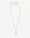 Cadena Corta con Dije Piedra Cadena Acero Con Dije Nácar - Dorado
