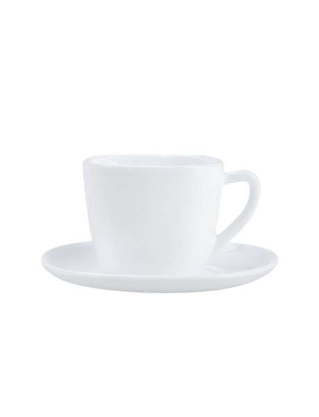 TAZA DE TE 220ML C/PLATO OPALINA BLANCO TAZA DE TE 220ML C/PLATO OPALINA BLANCO