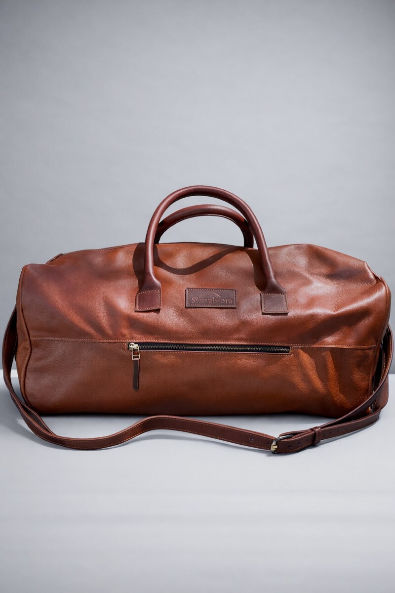 Weekender Bag - Camel Blue Zip 