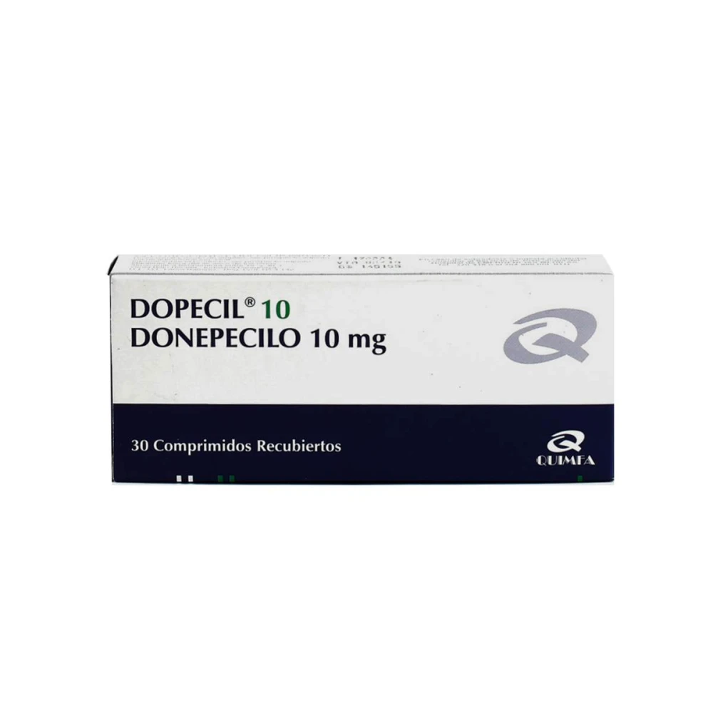 Dopecil Donepecilo 10 mg Caja de 30 comprimidos