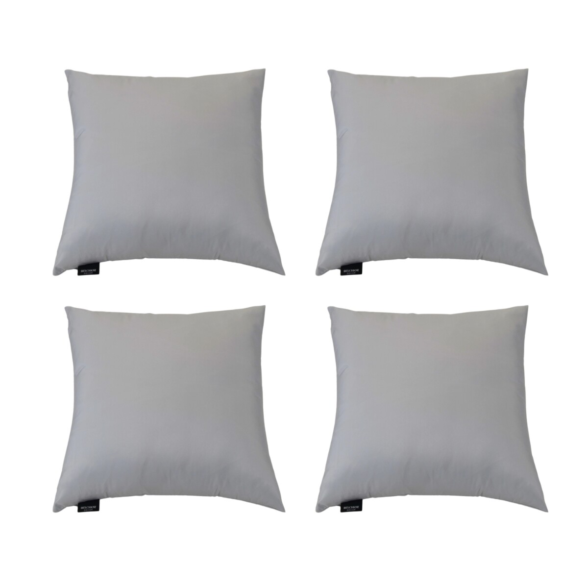 Set x4 funda de almohadones lisa 43 x 43 cm - GRIS 