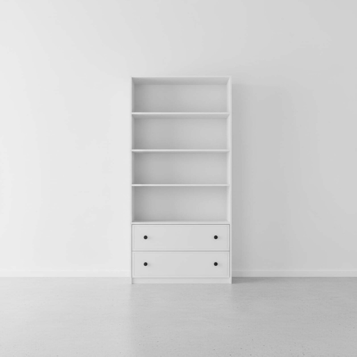 BIBLIOTECA - MDF BLANCO AMERICANA 